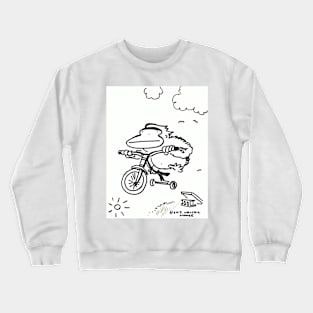 Tricycle Ape Jumps Off Ramp Crewneck Sweatshirt